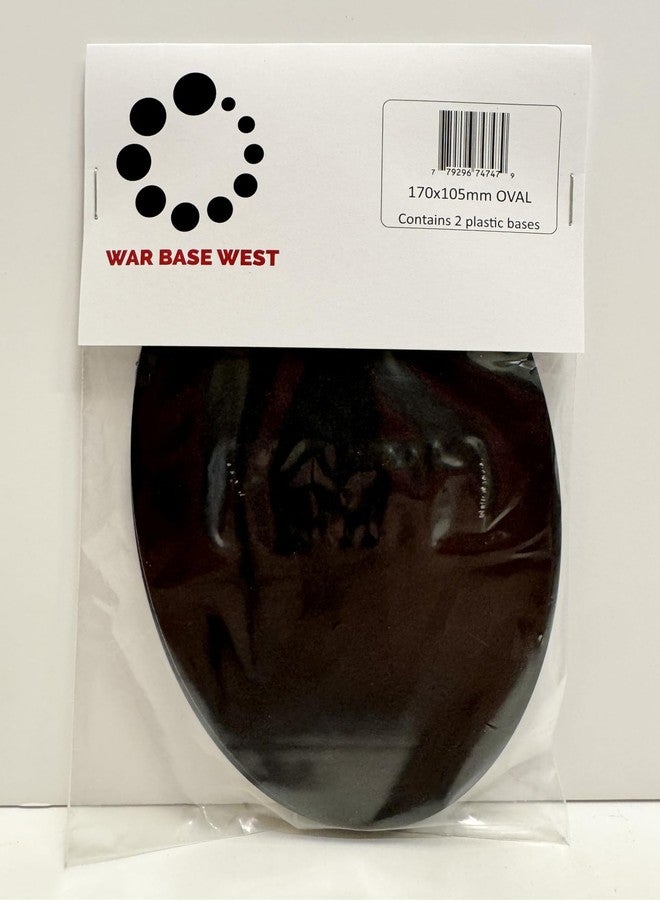 War Base West Lot of 2 170mm x 105mm Huge Oval Bases for Warhammer 40k Games Workshop Imperial Knight - Image 1